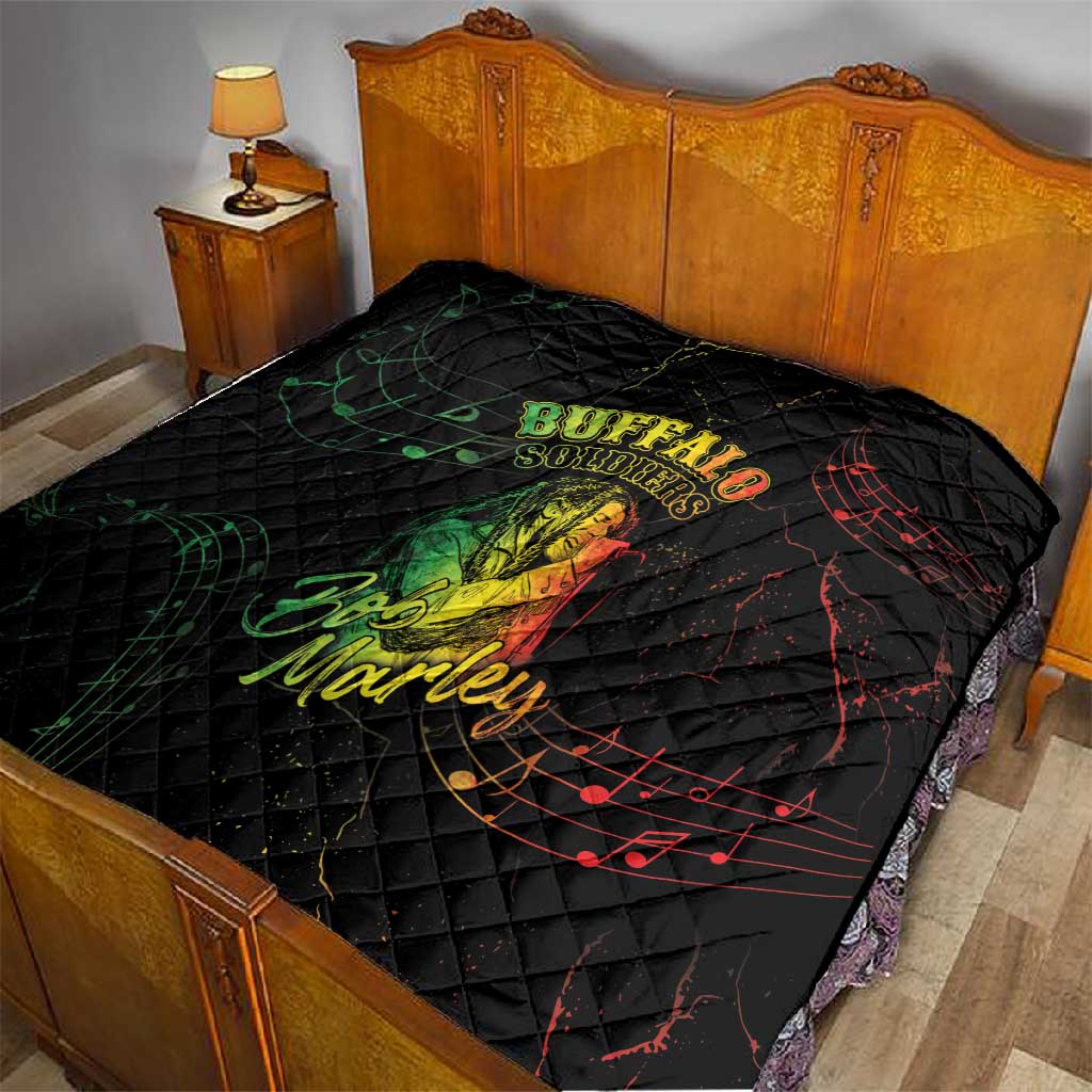 Reggae King Buffalo Soldier Quilt Honoring The Legend