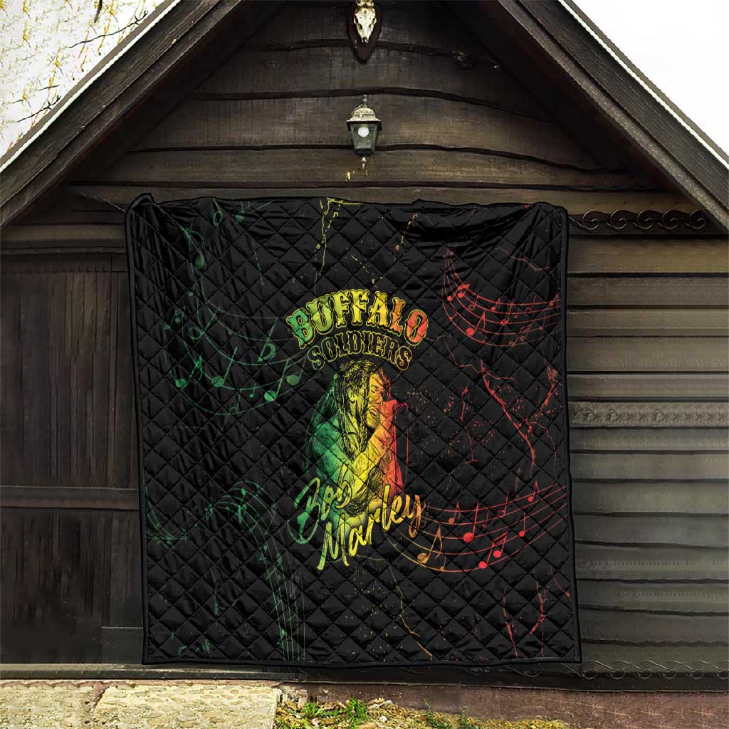 Reggae King Buffalo Soldier Quilt Honoring The Legend