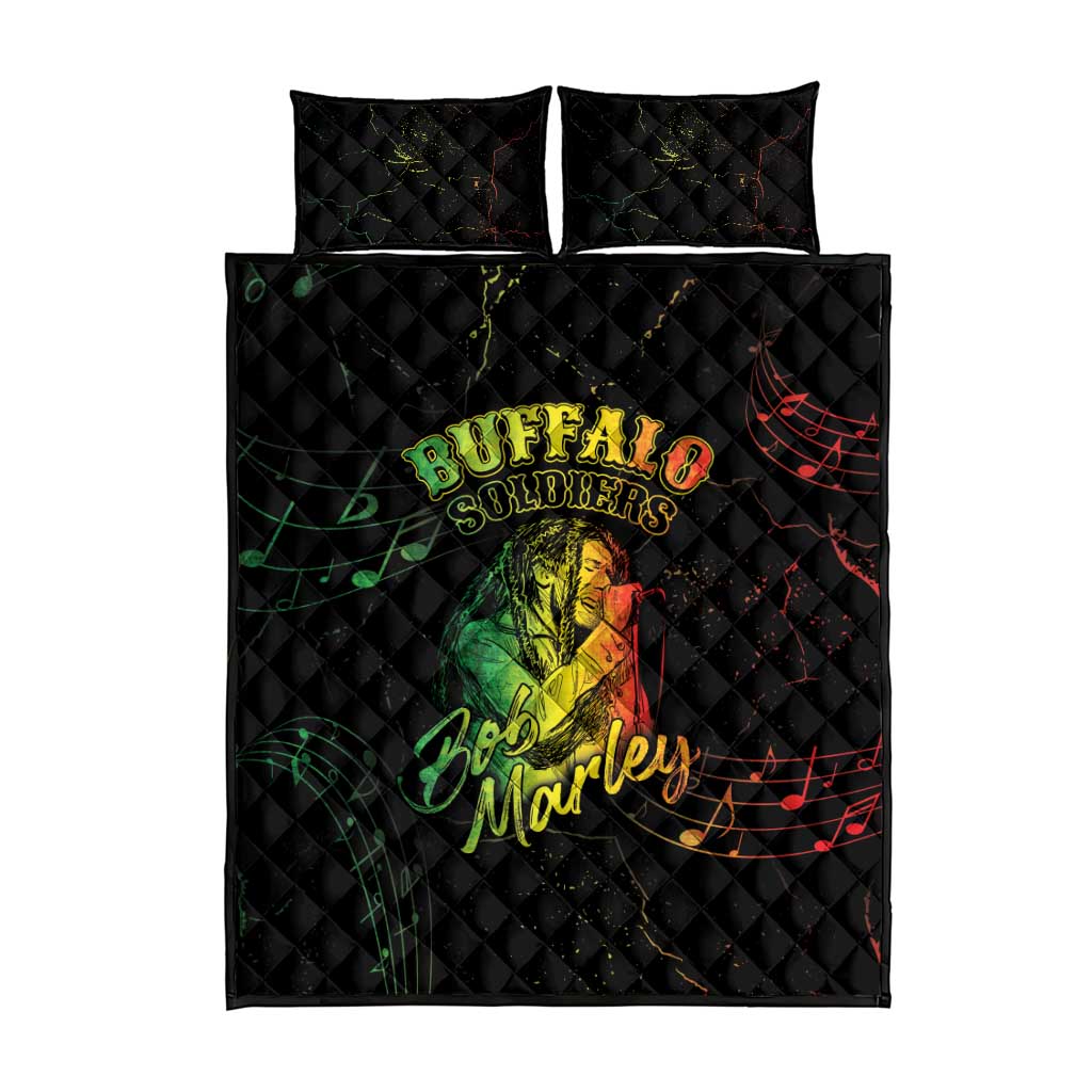 Reggae King Buffalo Soldier Quilt Bed Set Honoring The Legend