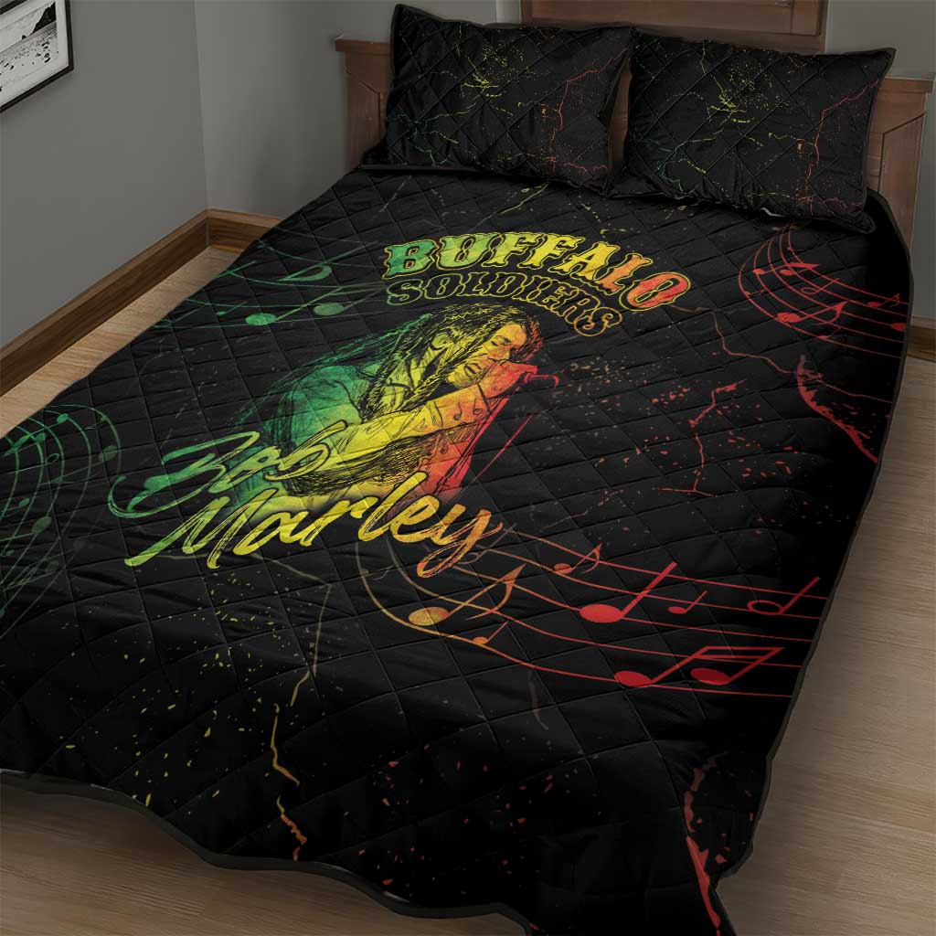 Reggae King Buffalo Soldier Quilt Bed Set Honoring The Legend