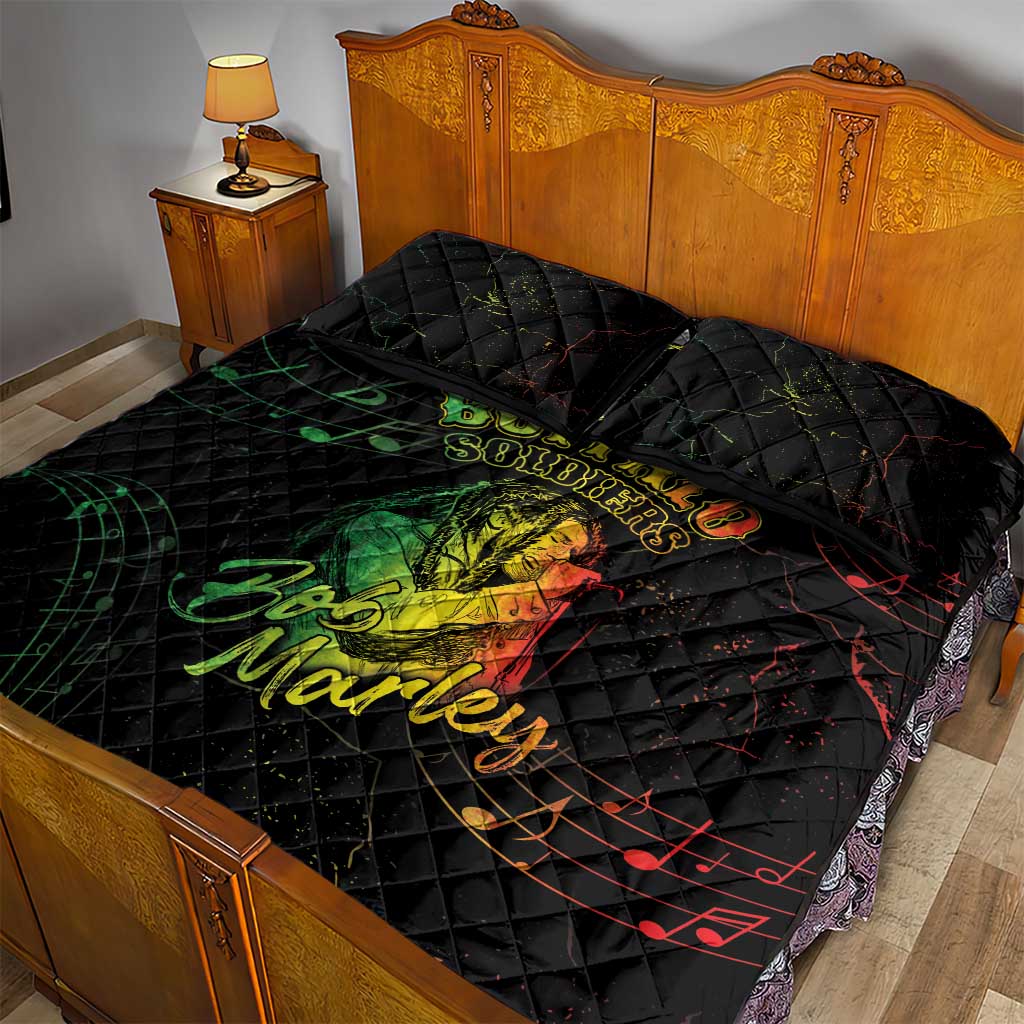 Reggae King Buffalo Soldier Quilt Bed Set Honoring The Legend