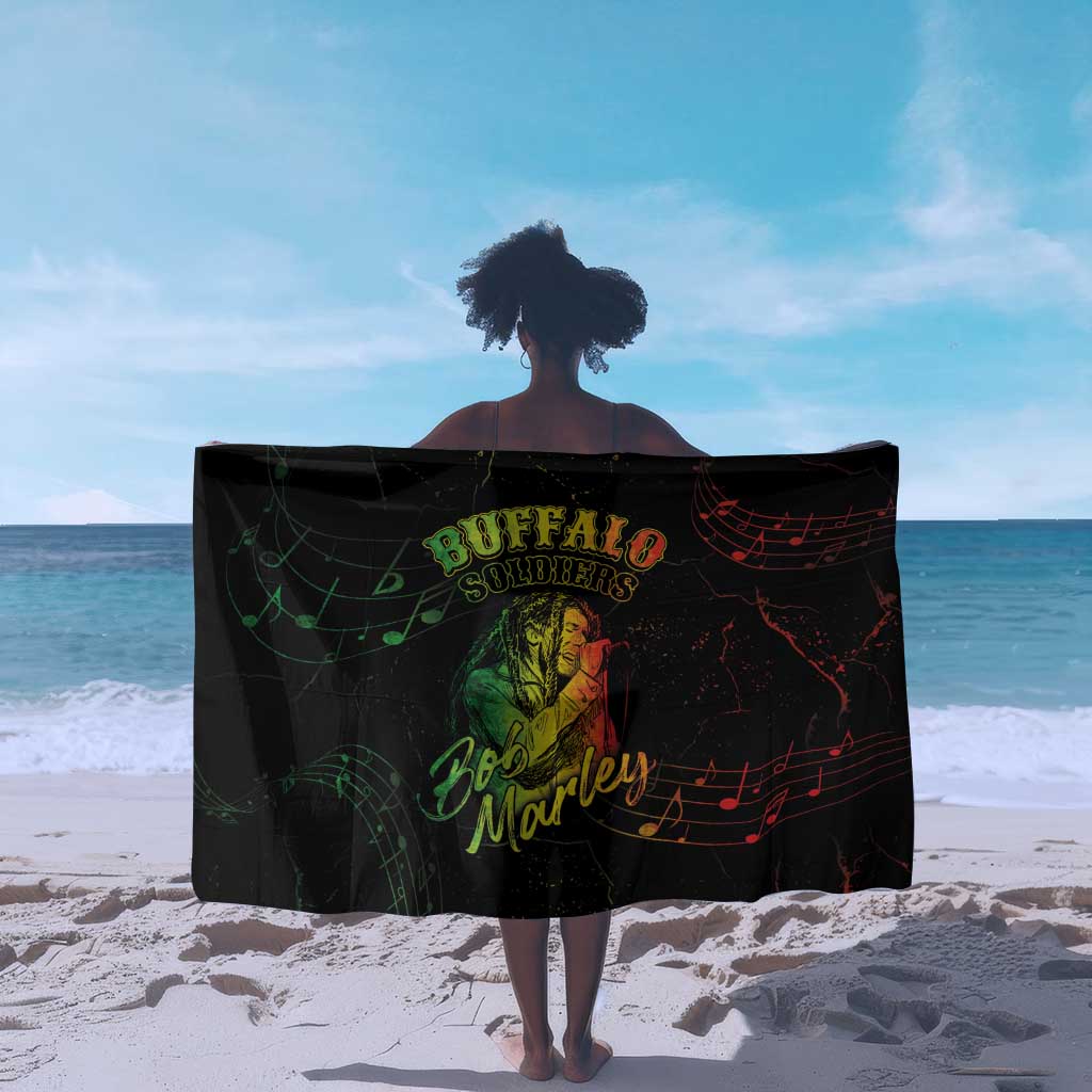 Reggae King Buffalo Soldier Sarong Honoring The Legend