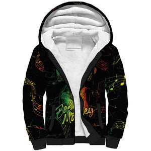 Reggae King Buffalo Soldier Sherpa Hoodie Honoring The Legend