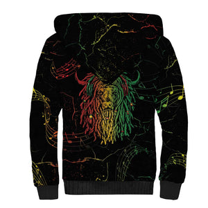 Reggae King Buffalo Soldier Sherpa Hoodie Honoring The Legend