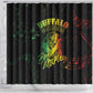 Reggae King Buffalo Soldier Shower Curtain Honoring The Legend