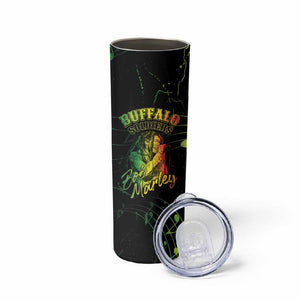 Reggae King Buffalo Soldier Skinny Tumbler Honoring The Legend