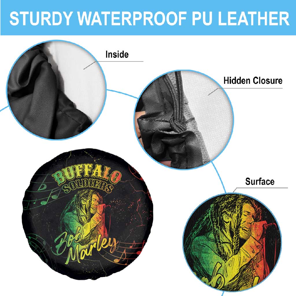Reggae King Buffalo Soldier Spare Tire Cover Honoring The Legend