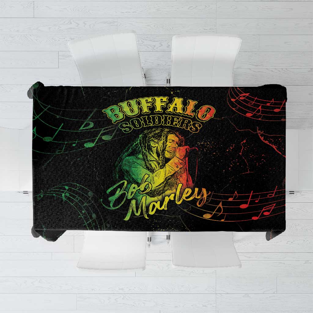 Reggae King Buffalo Soldier Tablecloth Honoring The Legend