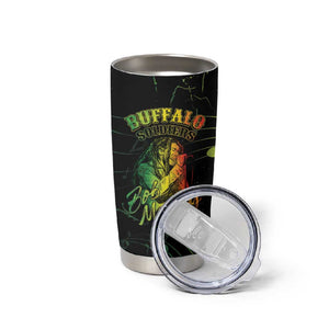 Reggae King Buffalo Soldier Tumbler Cup Honoring The Legend