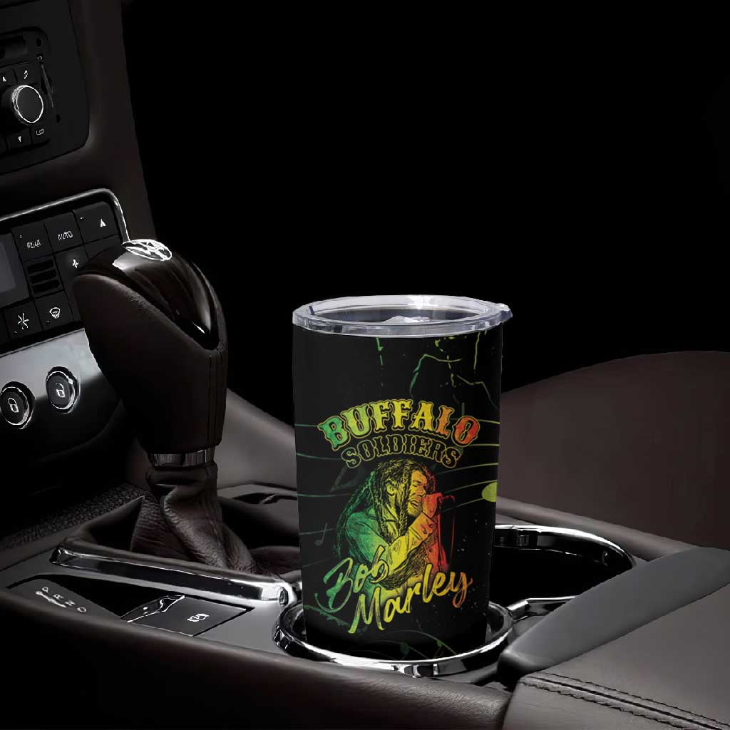 Reggae King Buffalo Soldier Tumbler Cup Honoring The Legend