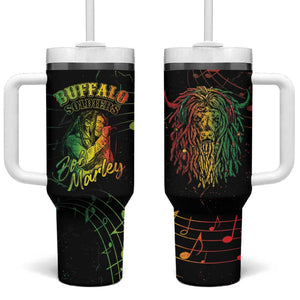 Reggae King Buffalo Soldier Tumbler With Handle Honoring The Legend