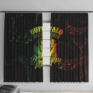Reggae King Buffalo Soldier Window Curtain Honoring The Legend