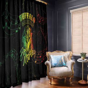 Reggae King Buffalo Soldier Window Curtain Honoring The Legend