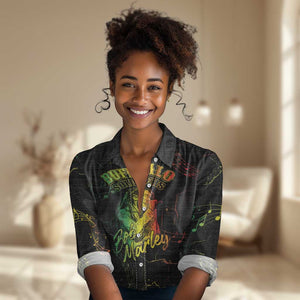 Reggae King Buffalo Soldier Women Casual Shirt Honoring The Legend LT05