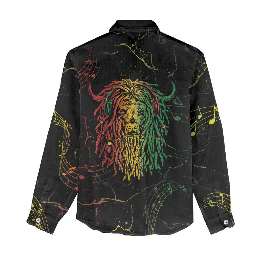 Reggae King Buffalo Soldier Women Casual Shirt Honoring The Legend LT05
