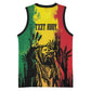 Legend Bob Personalized Basketball Jersey Reggae Grunge - African Pride