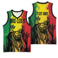 Legend Bob Personalized Basketball Jersey Reggae Grunge - African Pride
