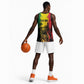 Legend Bob Personalized Basketball Jersey Reggae Grunge - African Pride