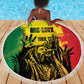 Legend Bob Personalized Beach Blanket Reggae Grunge