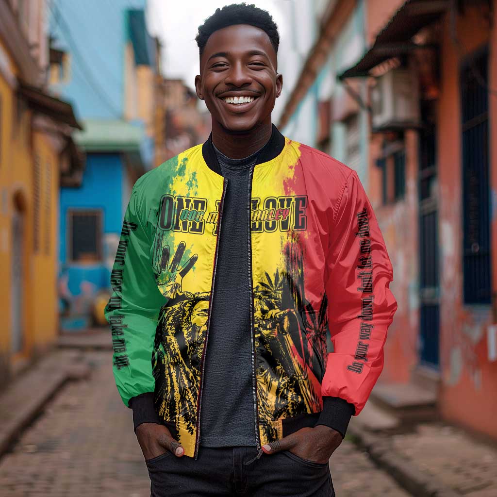 Legend Bob Personalized Bomber Jacket Reggae Grunge