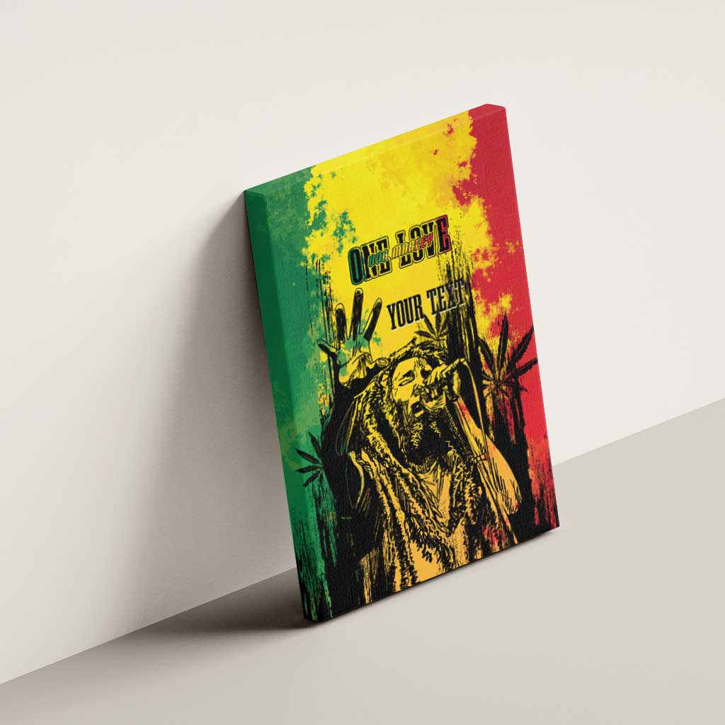 Legend Bob Personalized Canvas Wall Art Reggae Grunge