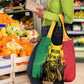 Legend Bob Personalized Grocery Bag Reggae Grunge