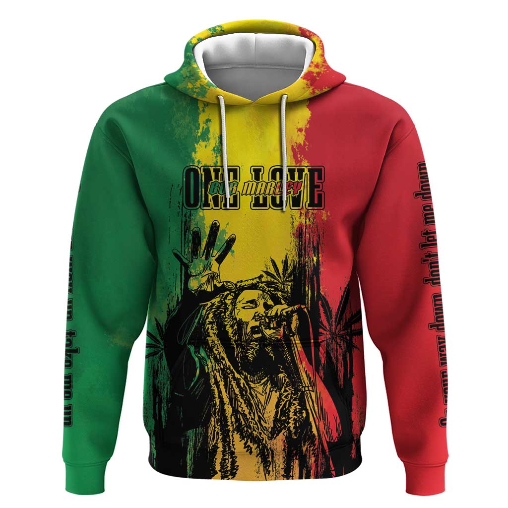 Legend Bob Personalized Hoodie Reggae Grunge