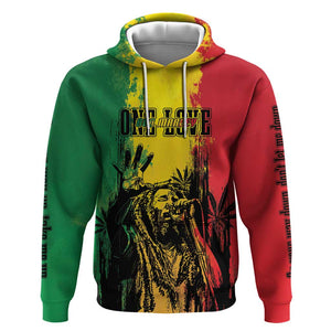 Legend Bob Personalized Hoodie Reggae Grunge