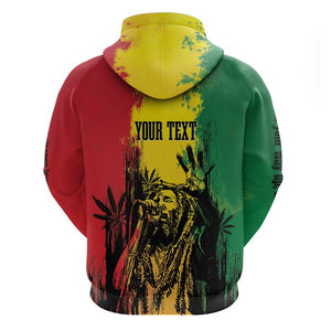 Legend Bob Personalized Hoodie Reggae Grunge