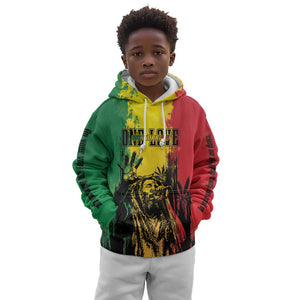 Legend Bob Personalized Kid Hoodie Reggae Grunge