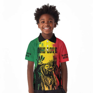 Legend Bob Personalized Kid Polo Shirt Reggae Grunge