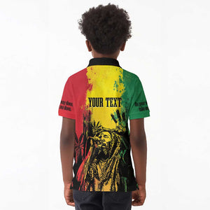 Legend Bob Personalized Kid Polo Shirt Reggae Grunge
