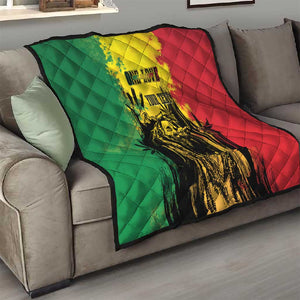 Legend Bob Personalized Quilt Reggae Grunge