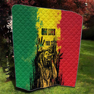 Legend Bob Personalized Quilt Reggae Grunge