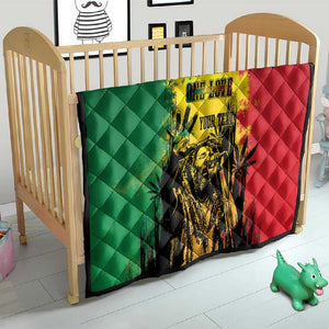Legend Bob Personalized Quilt Reggae Grunge