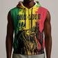 Legend Bob Personalized Sleeveless Zip Hoodie Reggae Grunge - African Pride