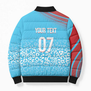 DR Congo WC2026 Custom Guernsey Leopard Inspired Bomber Puffer Jacket