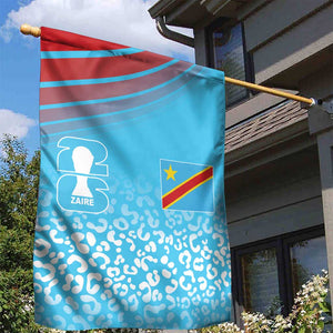 DR Congo WC2026 Guernsey Leopard Inspired Garden Flag