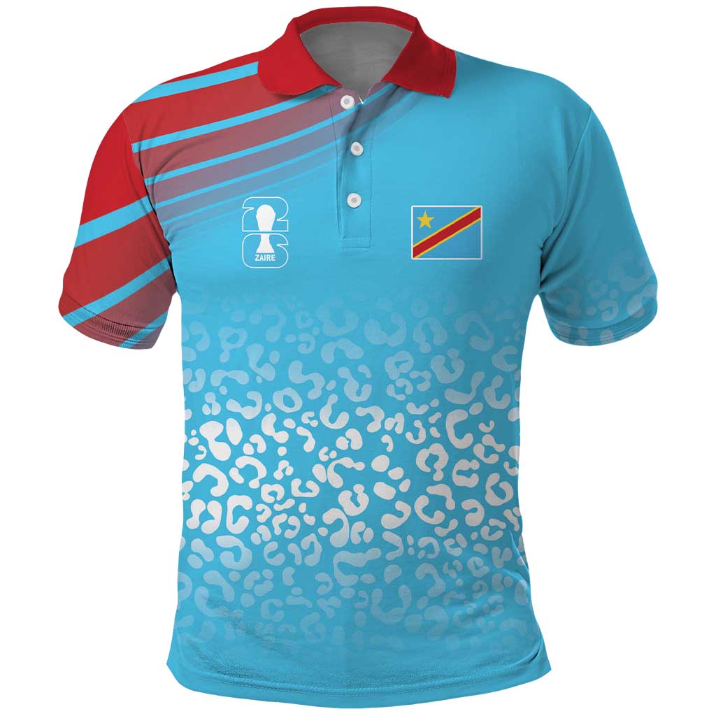 DR Congo WC2026 Custom Guernsey Leopard Inspired Polo Shirt