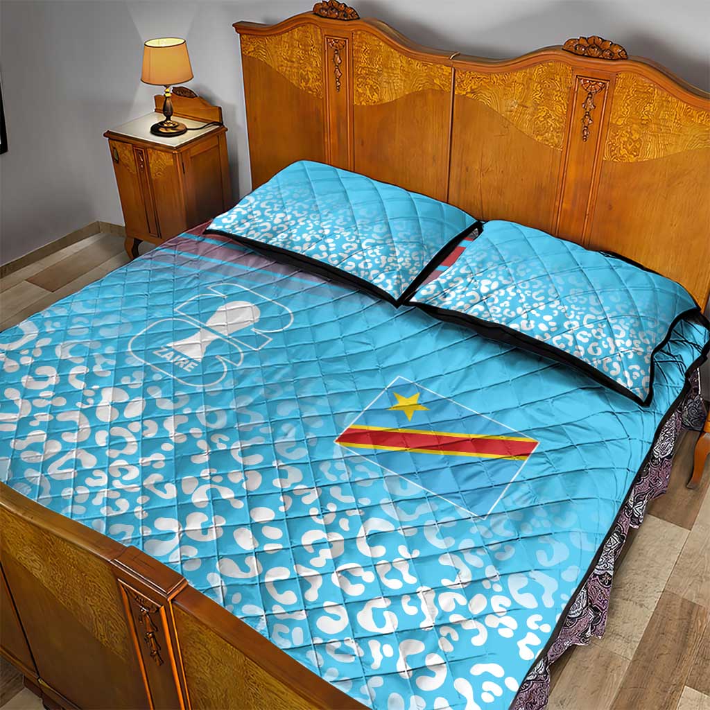 DR Congo WC2026 Guernsey Leopard Inspired Quilt Bed Set