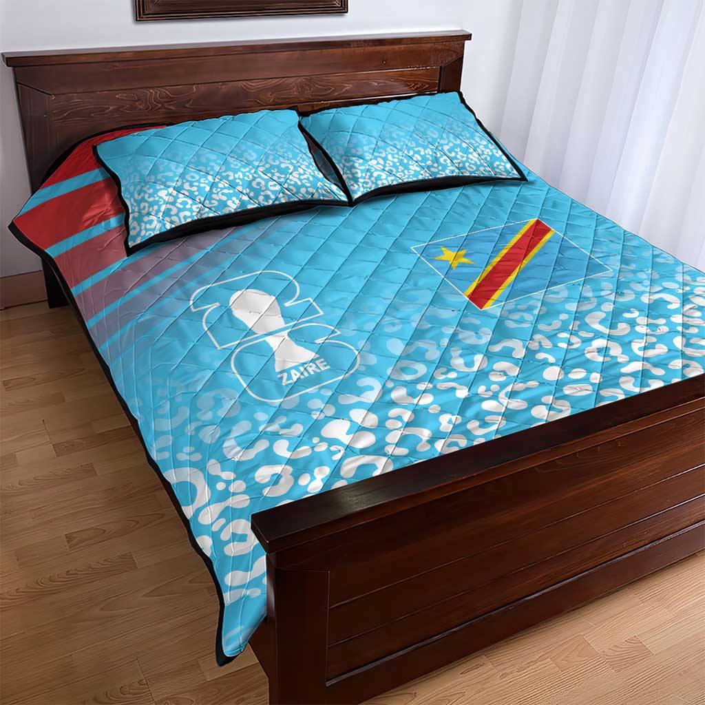 DR Congo WC2026 Guernsey Leopard Inspired Quilt Bed Set