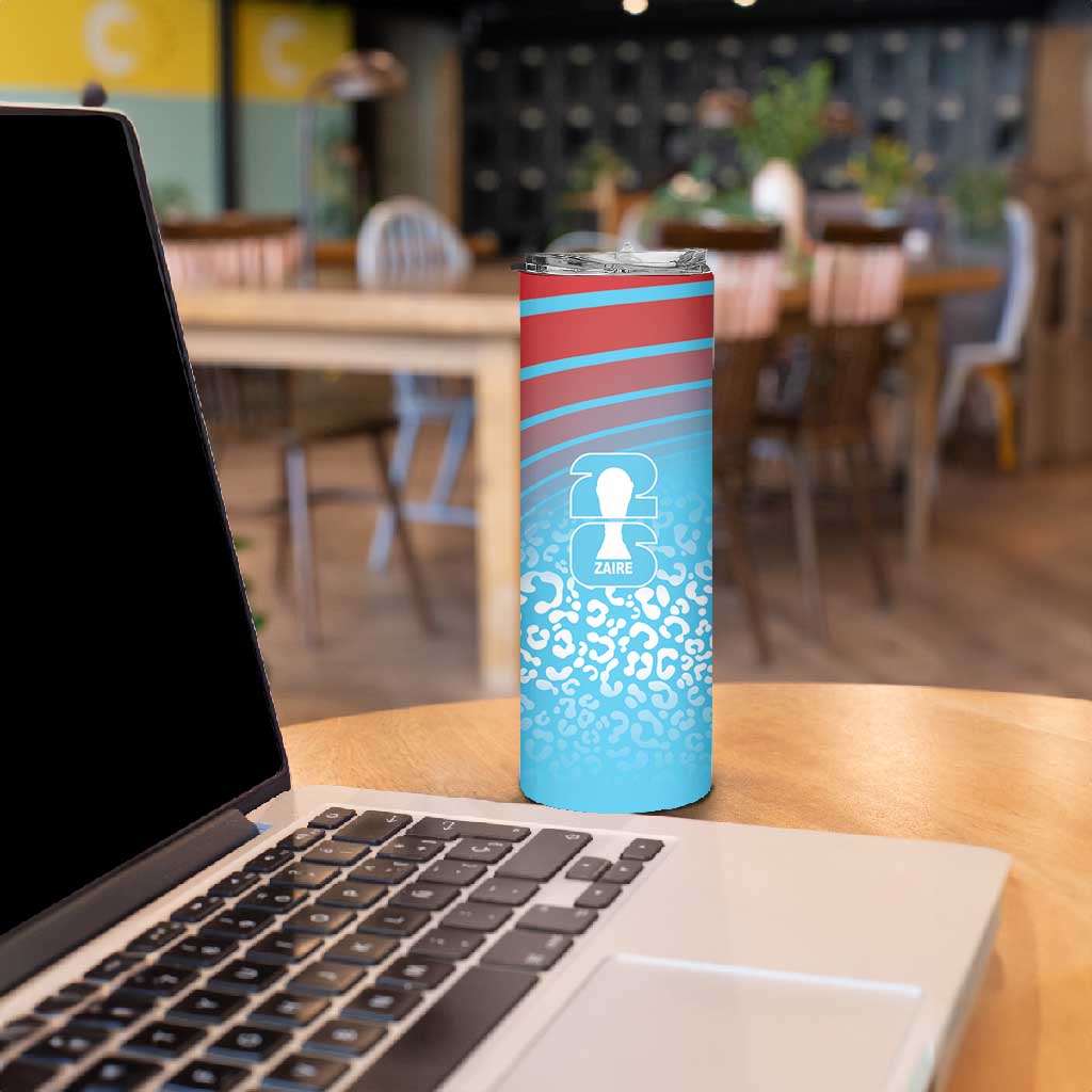 DR Congo WC2026 Custom Guernsey Leopard Inspired Skinny Tumbler