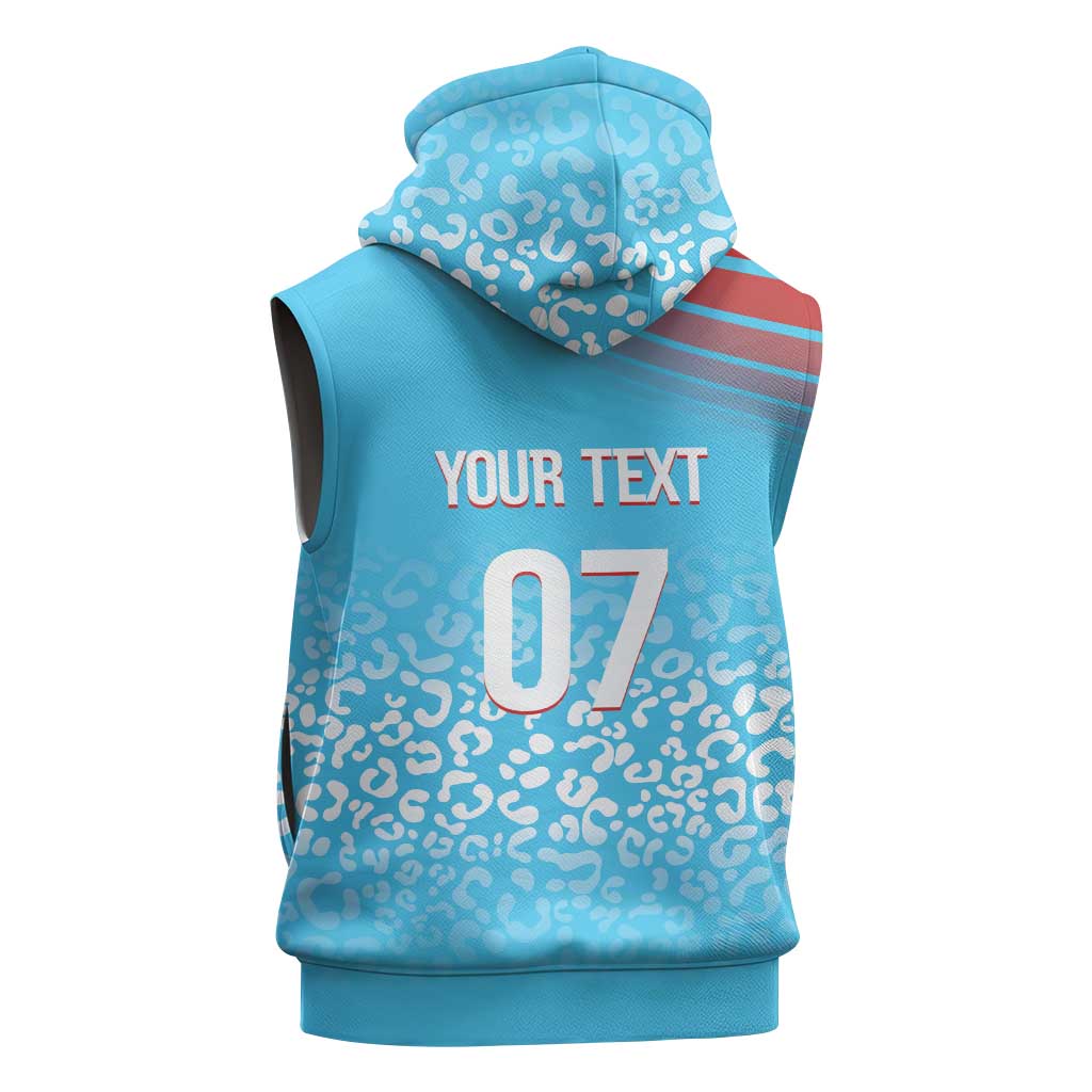 DR Congo WC2026 Custom Guernsey Leopard Inspired Sleeveless Hoodie