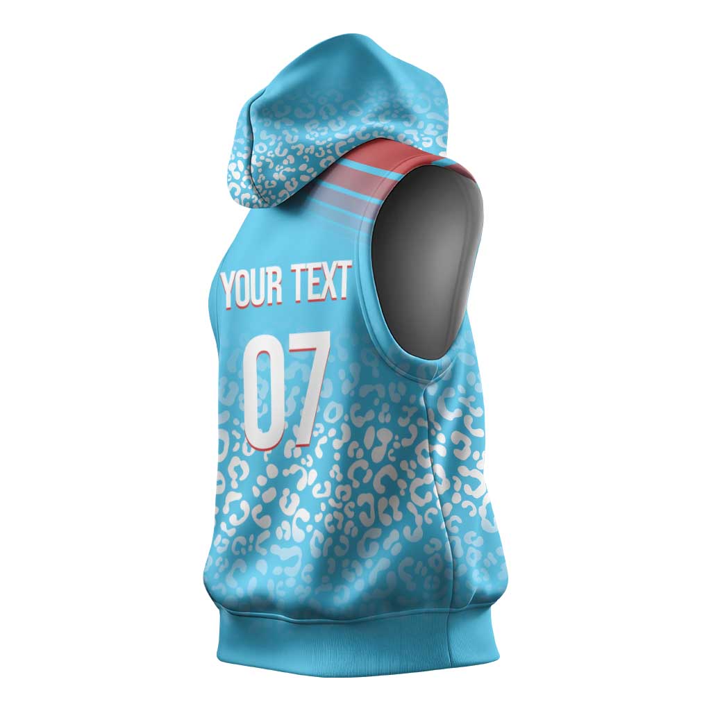 DR Congo WC2026 Custom Guernsey Leopard Inspired Sleeveless Hoodie