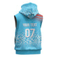 DR Congo WC2026 Custom Guernsey Leopard Inspired Sleeveless Zip Hoodie