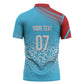DR Congo WC2026 Custom Guernsey Leopard Inspired Zipper Polo Shirt