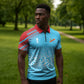 DR Congo WC2026 Custom Guernsey Leopard Inspired Zipper Polo Shirt