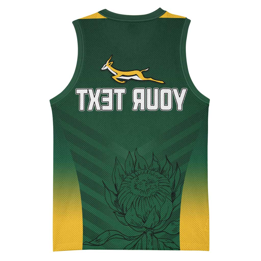 South Africa Rugby Basketball Jersey Bokke Champions - African Pride