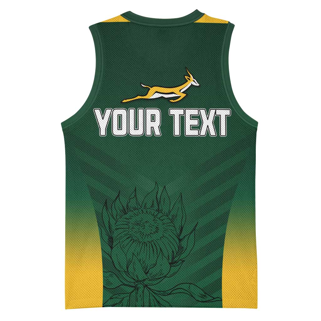 South Africa Rugby Basketball Jersey Bokke Champions LT7