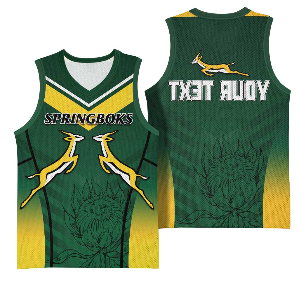 South Africa Rugby Basketball Jersey Bokke Champions - African Pride